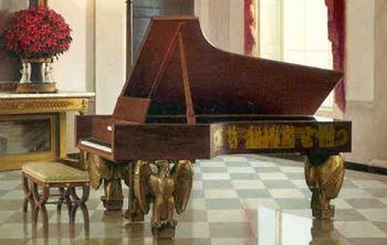 The 300,000th piano made by Steinway that is currently in the East Room of the White House.